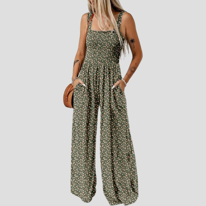 ZAKIE – PRINTED FLOWER JUMPSUIT