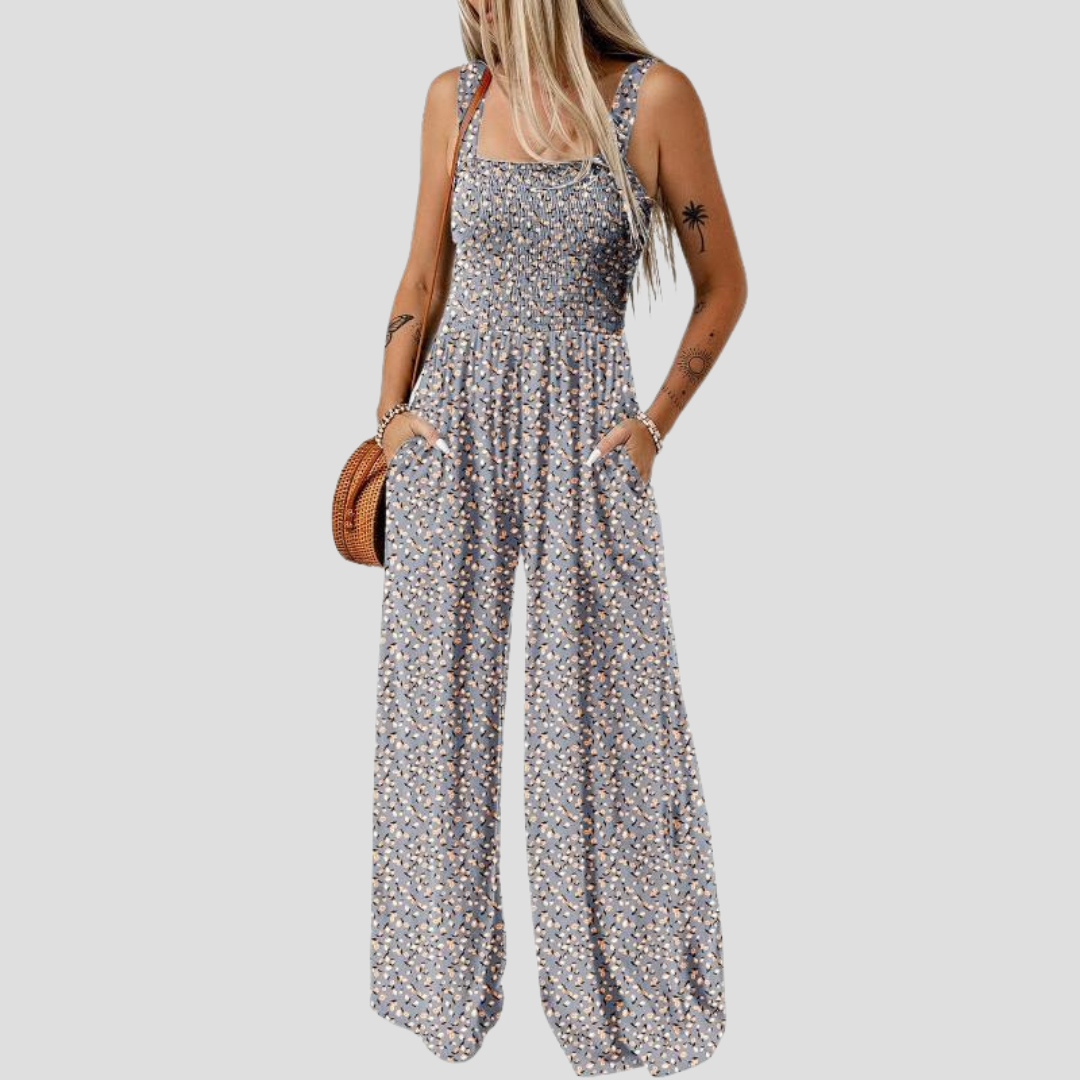 ZAKIE – PRINTED FLOWER JUMPSUIT