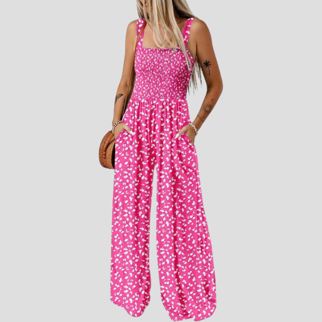 ZAKIE – PRINTED FLOWER JUMPSUIT