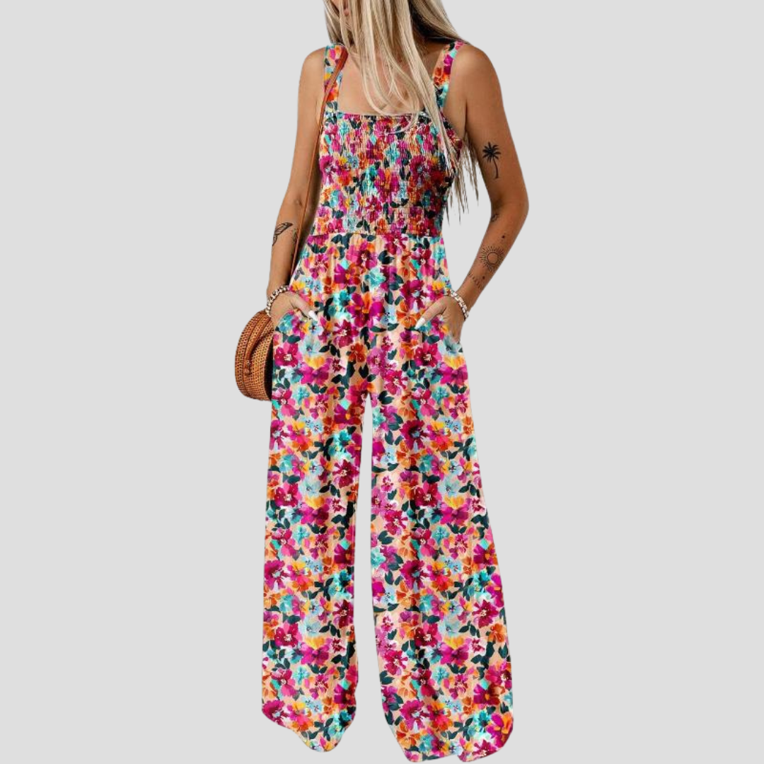 ZAKIE – PRINTED FLOWER JUMPSUIT