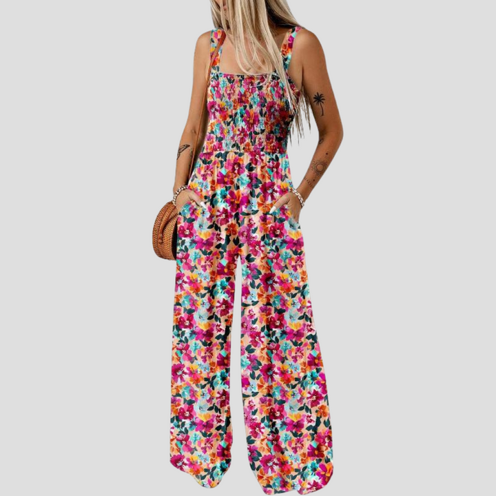 ZAKIE – PRINTED FLOWER JUMPSUIT