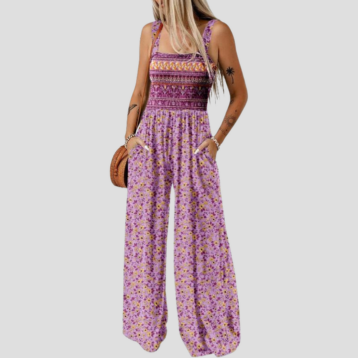 ZAKIE – PRINTED FLOWER JUMPSUIT
