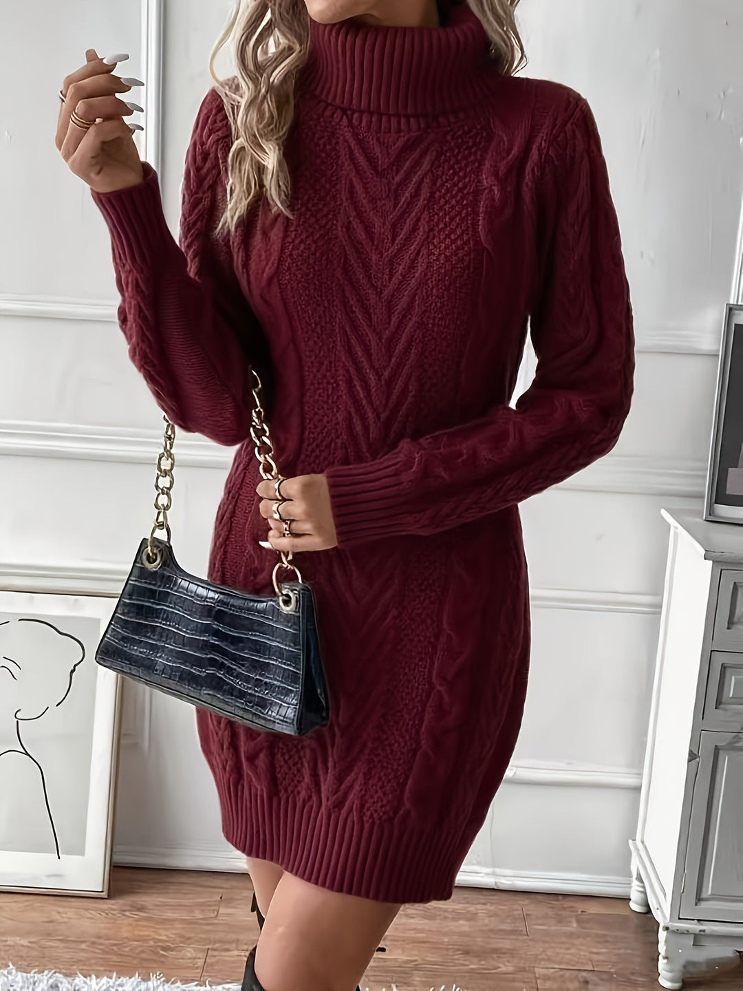 TRISHA - CLASSIC RIBBED KNIT DRESS