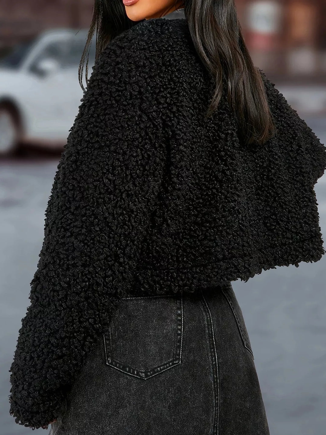 Amanda | Teddy Bear Button Up Jacket