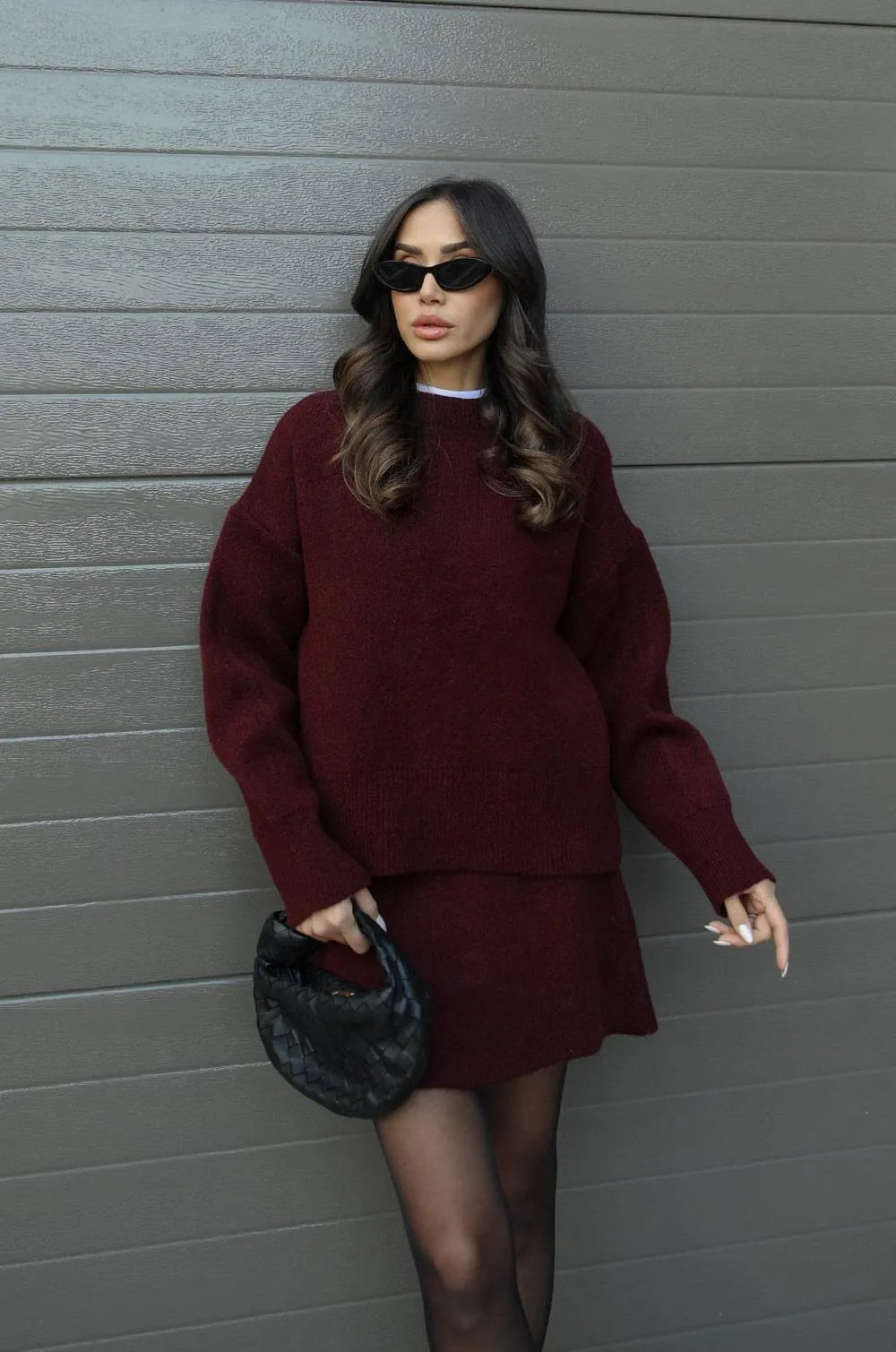 LEAH - KNIT SWEATER AND SKIRT SET