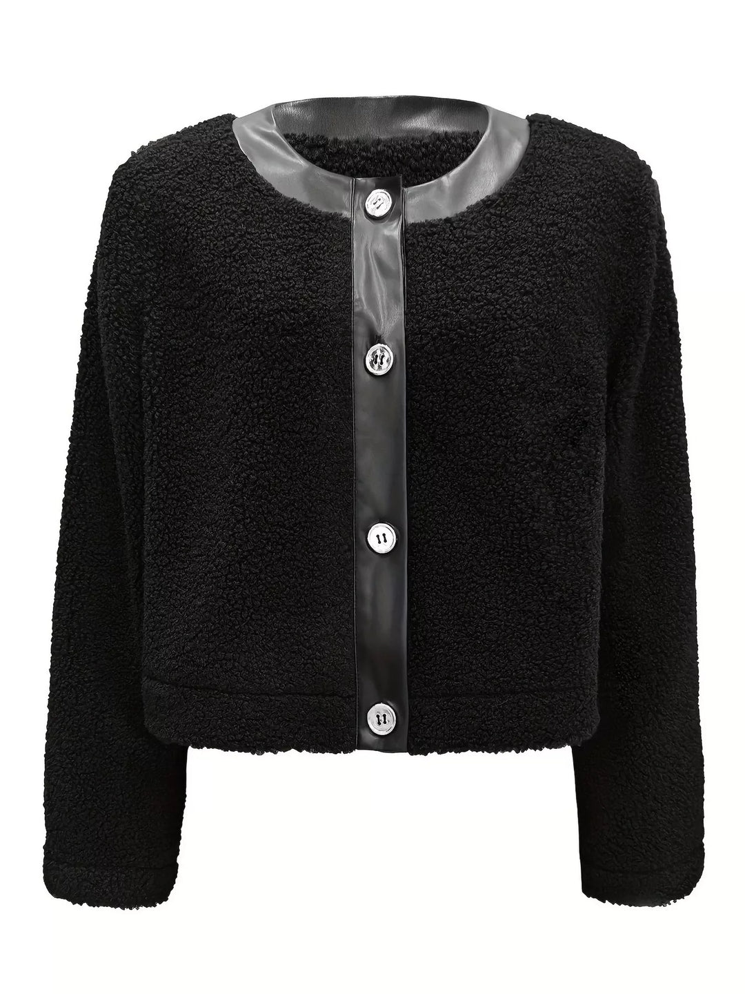 Amanda | Teddy Bear Button Up Jacket