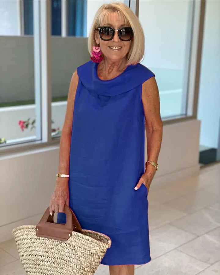 Perla™ - SLEEVELESS SHEATH DRESS WITH ROUND NECKLINE