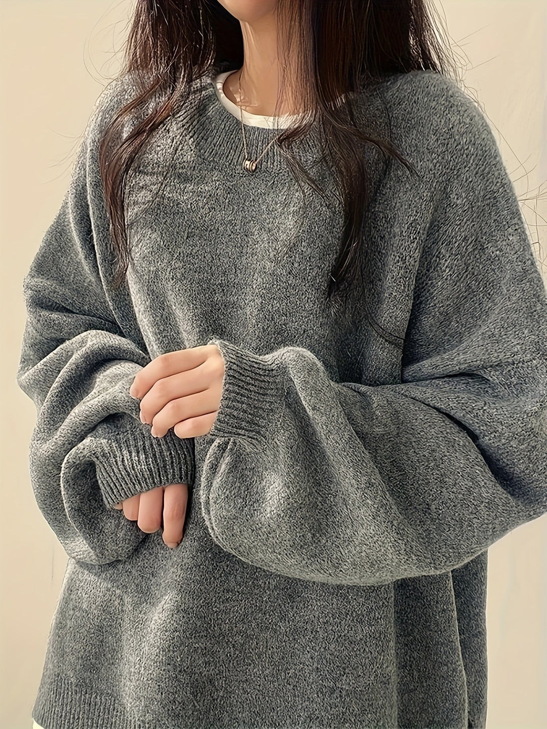 VELLA - WEEKEND VIBE CASUAL KNIT PULLOVER
