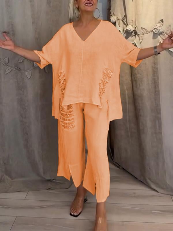 AALIYAH - BALI STYLE LINEN OUTFIT SET