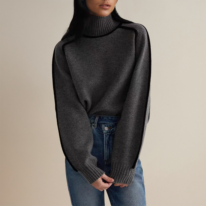 ERMALIE -  RELAXED FUNNEL NECK