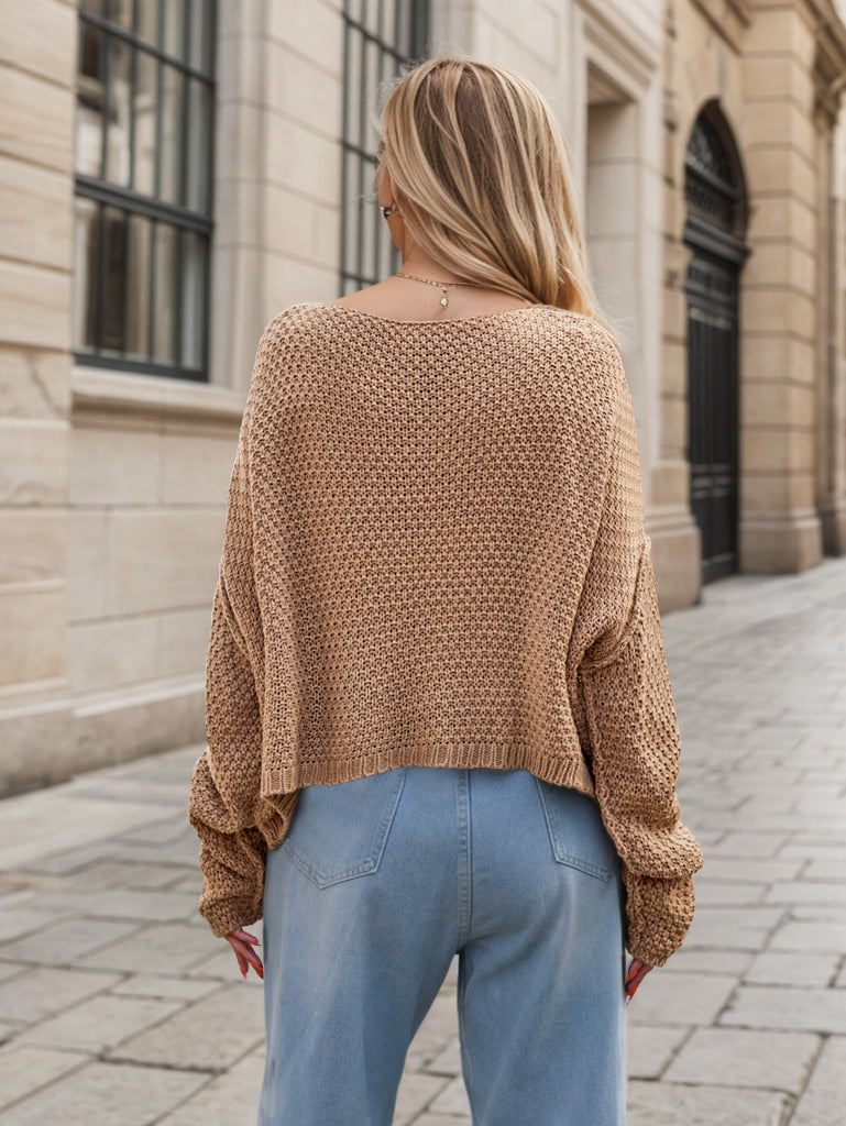 Ruth | Dropped Shoulder Long Sleeve Sweater