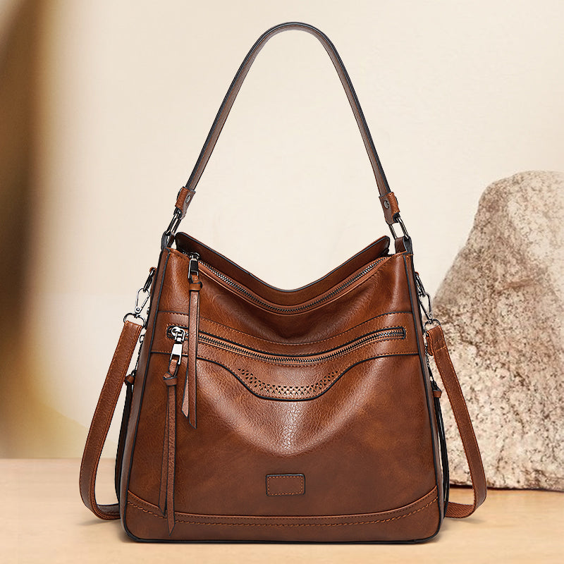 GAIL - VINTAGE CHARM LEATHER SHOULDER BAG