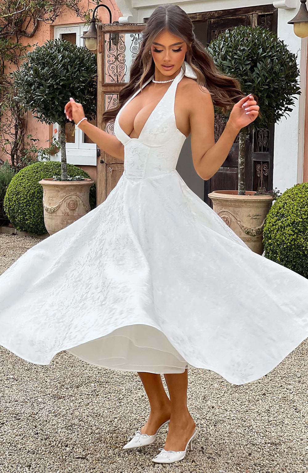 ALMIRA - SWEETHEART VINTAGE MIDI DRESS