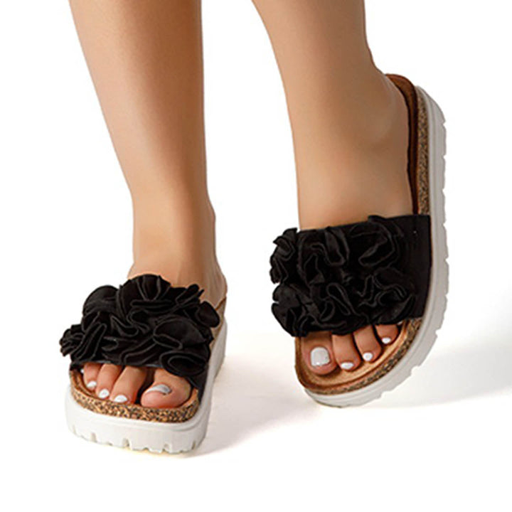 DENISE - BLOOM SLIDES SANDALS