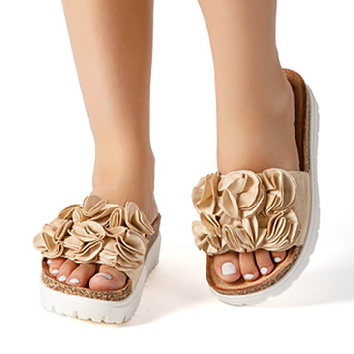 DENISE - BLOOM SLIDES SANDALS