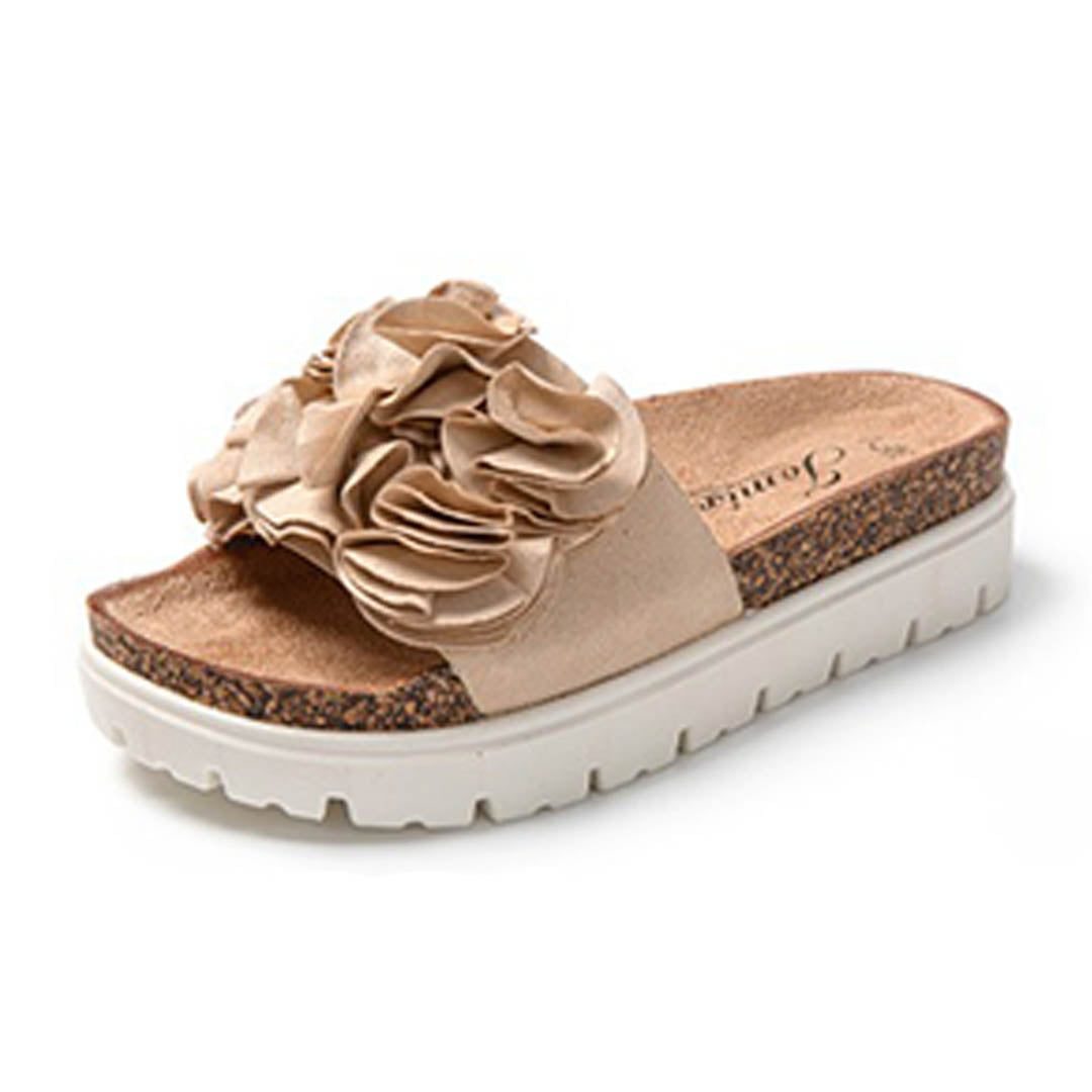 DENISE - BLOOM SLIDES SANDALS