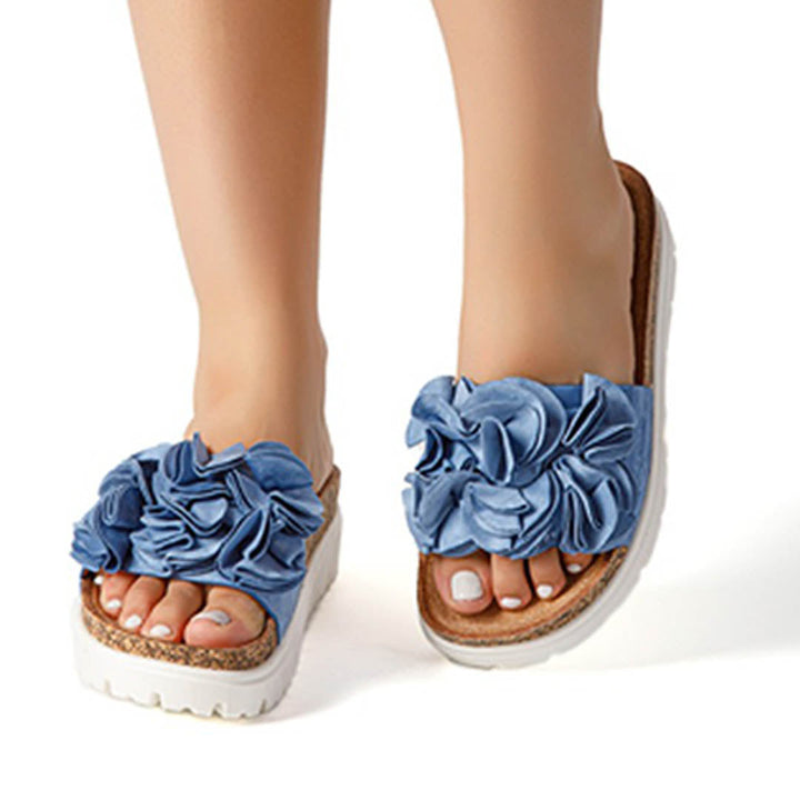 DENISE - BLOOM SLIDES SANDALS