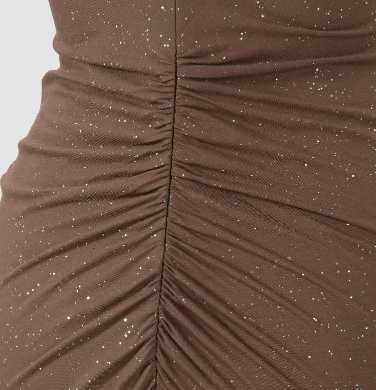 ANNIELLE - ELEGANT DEEP V PLEATED DRESS