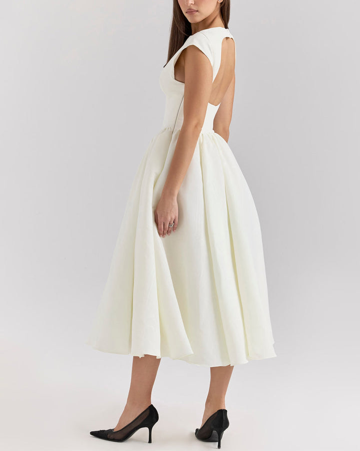 SHERYL - CLASSY SOLID COLOR FASHION DRESS