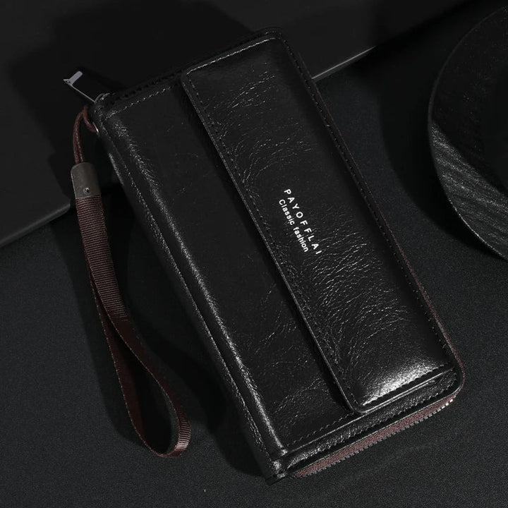 Briony - Multi-Functional PU Leather Zipper Clutch
