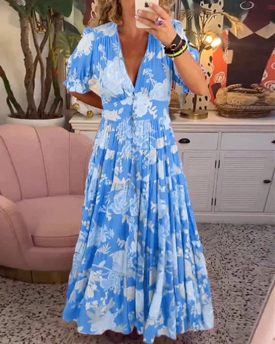 GEORGIA - GLOWING BEAUTY FLORAL DRESS
