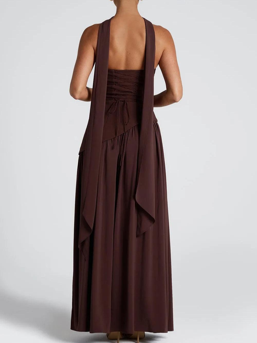 ESTELLE - SEXY STRAPLESS SLIT DRESS
