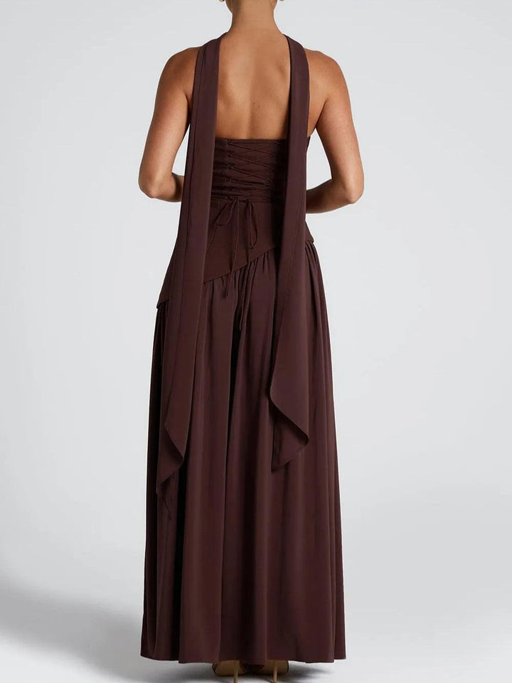 ESTELLE - SEXY STRAPLESS SLIT DRESS