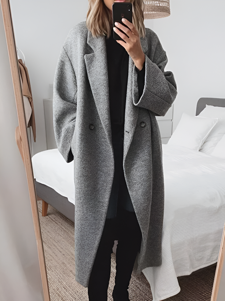 PAMELA - WOOL LAPEL COAT