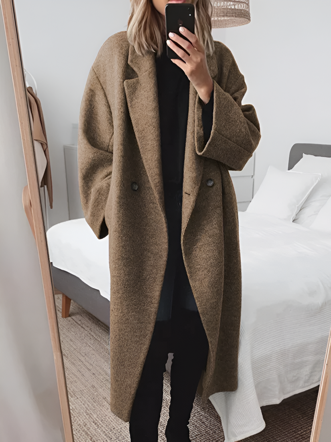 PAMELA - WOOL LAPEL COAT