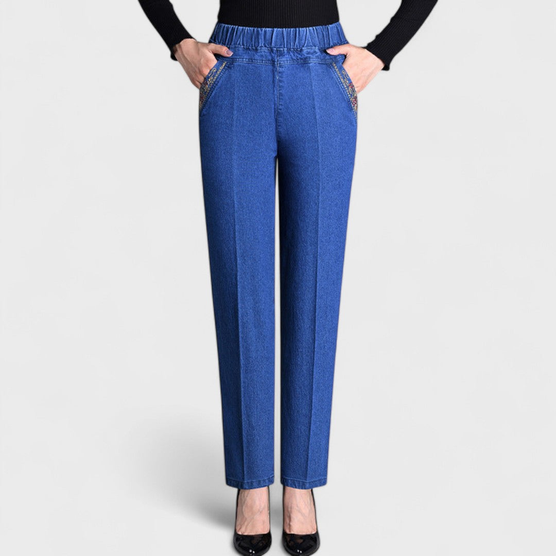 ZOILA - STRETCH DENIM COMFORT FIT TROUSERS