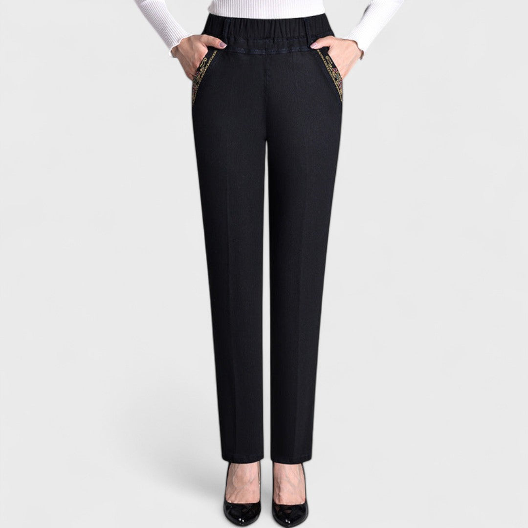 ZOILA - STRETCH DENIM COMFORT FIT TROUSERS