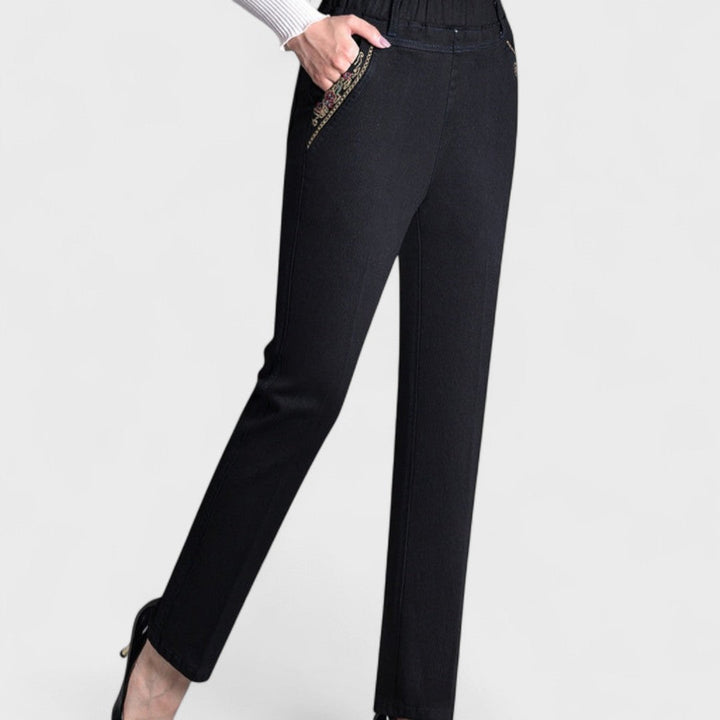 ZOILA - STRETCH DENIM COMFORT FIT TROUSERS