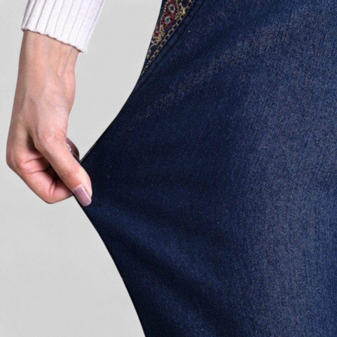 ZOILA - STRETCH DENIM COMFORT FIT TROUSERS