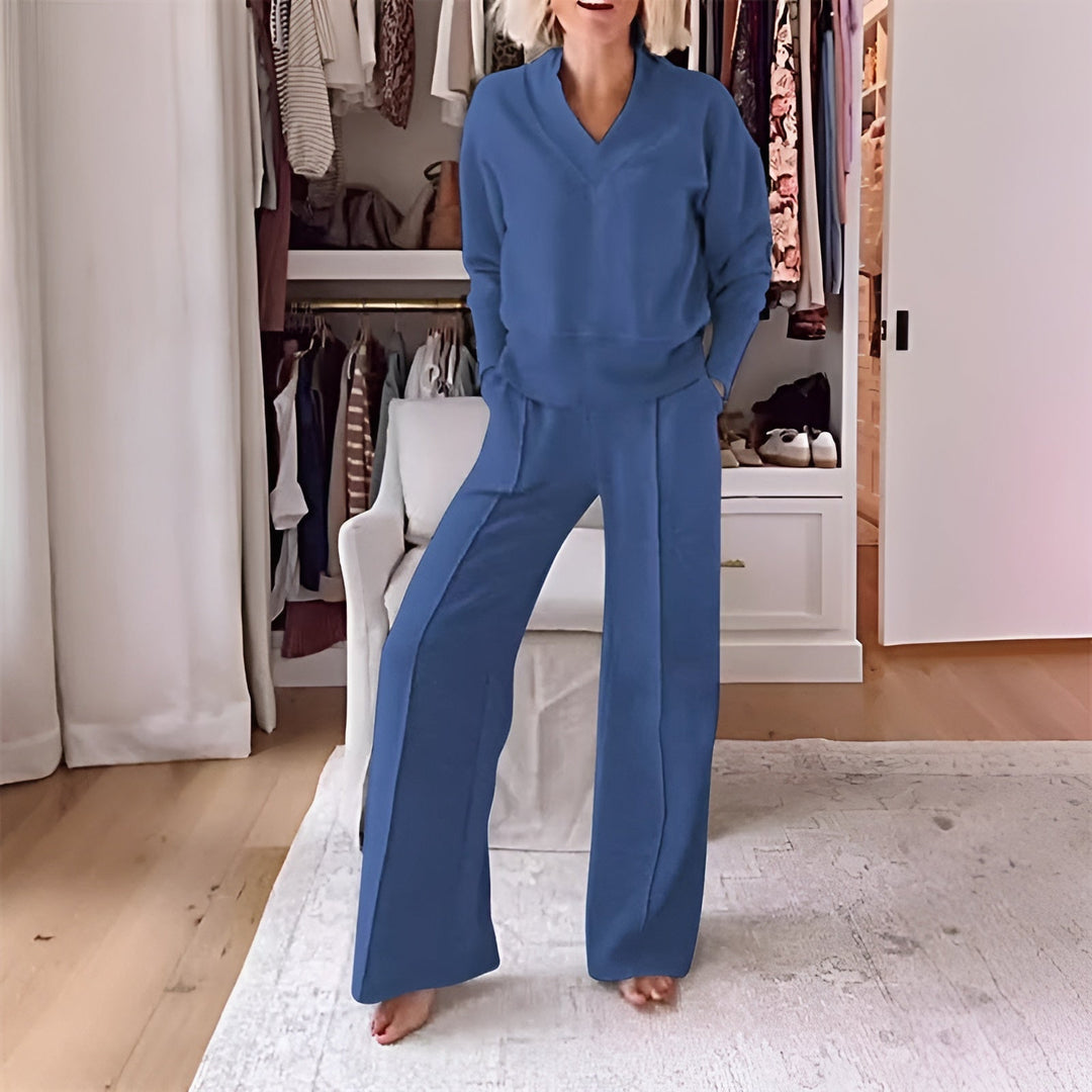 LOUISE - SOFT V-NECK LOUNGE SET