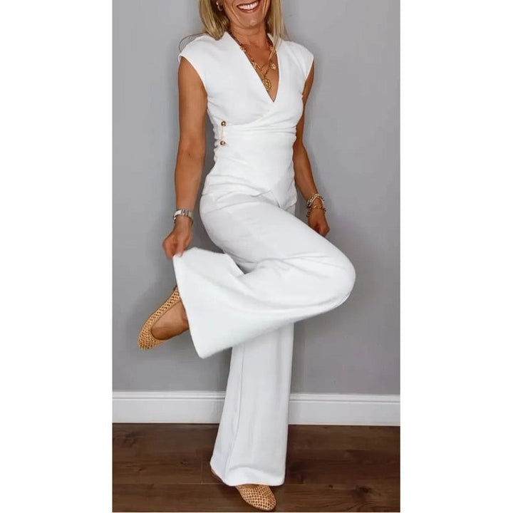 DREAM - CHIC V-NECK TWO PIECE ENSEMBLE