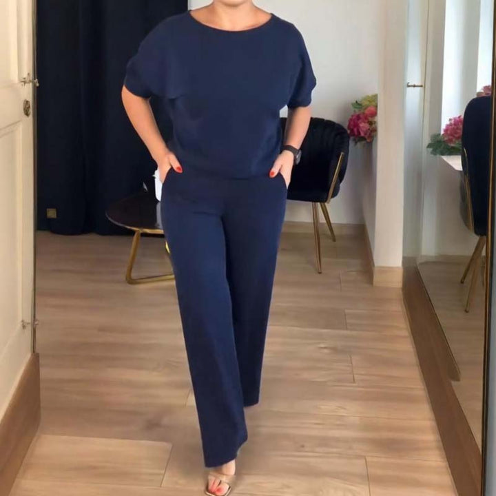 NATALIE - CLASSIC 3-PIECE SET WITH CARDIGAN TOP AND PANTS